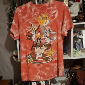 Space Jam Tie-Dye T-Shirt Sz MED